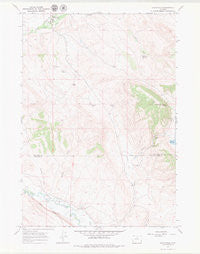 Hyattville Wyoming Historical topographic map, 1:24000 scale, 7.5 X 7.5 Minute, Year 1967
