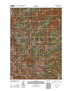 Ice Creek Wyoming Historical topographic map, 1:24000 scale, 7.5 X 7.5 Minute, Year 2012