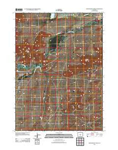 Independence Rock Wyoming Historical topographic map, 1:24000 scale, 7.5 X 7.5 Minute, Year 2012