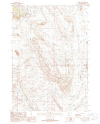 Indian Pass Wyoming Historical topographic map, 1:24000 scale, 7.5 X 7.5 Minute, Year 1987