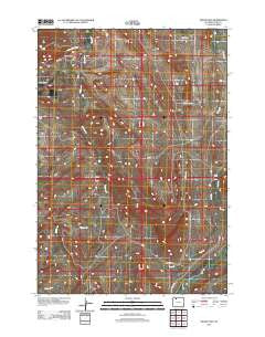 Indian Pass Wyoming Historical topographic map, 1:24000 scale, 7.5 X 7.5 Minute, Year 2012