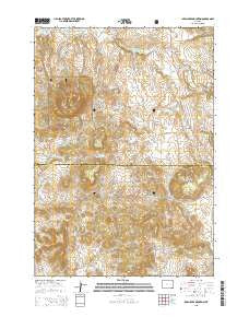 Inyan Kara Mountain Wyoming Current topographic map, 1:24000 scale, 7.5 X 7.5 Minute, Year 2015