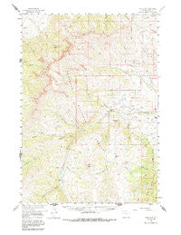 Irish Rock Wyoming Historical topographic map, 1:62500 scale, 15 X 15 Minute, Year 1957