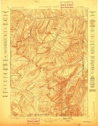 Ishawooa Wyoming Historical topographic map, 1:125000 scale, 30 X 30 Minute, Year 1899
