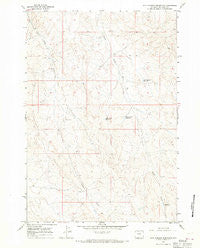 Jack Horner Reservoir Wyoming Historical topographic map, 1:24000 scale, 7.5 X 7.5 Minute, Year 1966