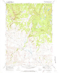Jensen Meadows Wyoming Historical topographic map, 1:24000 scale, 7.5 X 7.5 Minute, Year 1969