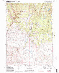 Jensen Meadows Wyoming Historical topographic map, 1:24000 scale, 7.5 X 7.5 Minute, Year 1969