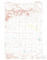 John Hay Reservoir Wyoming Historical topographic map, 1:24000 scale, 7.5 X 7.5 Minute, Year 1986