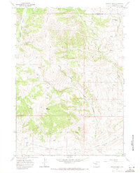 Johnson Draw Wyoming Historical topographic map, 1:24000 scale, 7.5 X 7.5 Minute, Year 1967