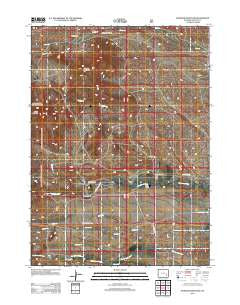 Johnson Mountain Wyoming Historical topographic map, 1:24000 scale, 7.5 X 7.5 Minute, Year 2012