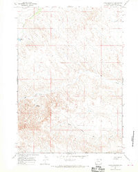 Jones Reservoir Wyoming Historical topographic map, 1:24000 scale, 7.5 X 7.5 Minute, Year 1966