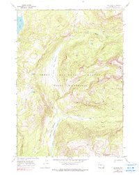 Joy Peak Wyoming Historical topographic map, 1:24000 scale, 7.5 X 7.5 Minute, Year 1965