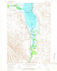 Kane Wyoming Historical topographic map, 1:24000 scale, 7.5 X 7.5 Minute, Year 1964