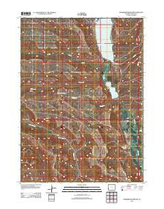 Kemmerer Reservoir Wyoming Historical topographic map, 1:24000 scale, 7.5 X 7.5 Minute, Year 2012