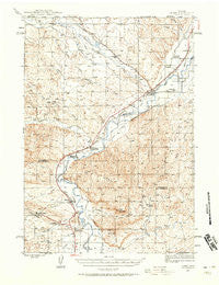 Kirby Wyoming Historical topographic map, 1:62500 scale, 15 X 15 Minute, Year 1945