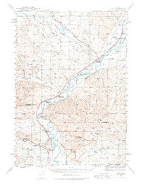 Kirby Wyoming Historical topographic map, 1:62500 scale, 15 X 15 Minute, Year 1945
