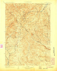 Kirwin Wyoming Historical topographic map, 1:125000 scale, 30 X 30 Minute, Year 1906
