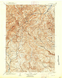 Kirwin Wyoming Historical topographic map, 1:125000 scale, 30 X 30 Minute, Year 1906