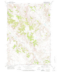 Kline Draw Wyoming Historical topographic map, 1:24000 scale, 7.5 X 7.5 Minute, Year 1971