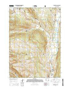 Klondike Hill Wyoming Current topographic map, 1:24000 scale, 7.5 X 7.5 Minute, Year 2015