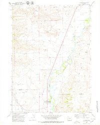 La Barge Wyoming Historical topographic map, 1:24000 scale, 7.5 X 7.5 Minute, Year 1969