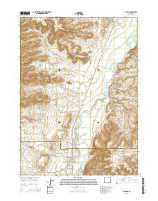 La Barge Wyoming Current topographic map, 1:24000 scale, 7.5 X 7.5 Minute, Year 2015