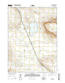 La Grange Wyoming Current topographic map, 1:24000 scale, 7.5 X 7.5 Minute, Year 2015