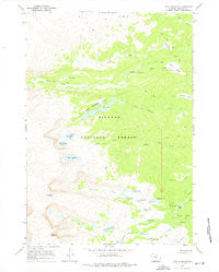 Lake Angeline Wyoming Historical topographic map, 1:24000 scale, 7.5 X 7.5 Minute, Year 1967