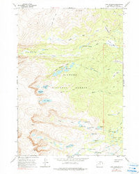 Lake Angeline Wyoming Historical topographic map, 1:24000 scale, 7.5 X 7.5 Minute, Year 1967