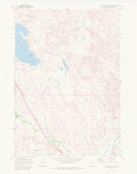 Lake De Smet East Wyoming Historical topographic map, 1:24000 scale, 7.5 X 7.5 Minute, Year 1970