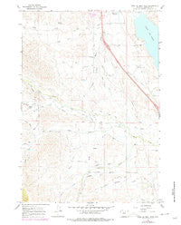 Lake De Smet West Wyoming Historical topographic map, 1:24000 scale, 7.5 X 7.5 Minute, Year 1967