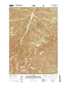 Lake Creek Wyoming Current topographic map, 1:24000 scale, 7.5 X 7.5 Minute, Year 2015