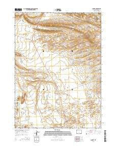 Lamont Wyoming Current topographic map, 1:24000 scale, 7.5 X 7.5 Minute, Year 2015
