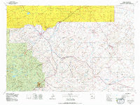 Lander Wyoming Historical topographic map, 1:100000 scale, 30 X 60 Minute, Year 1978