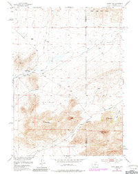 Lankin Dome Wyoming Historical topographic map, 1:24000 scale, 7.5 X 7.5 Minute, Year 1951