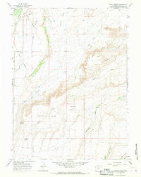 Leavitt Bench Wyoming Historical topographic map, 1:24000 scale, 7.5 X 7.5 Minute, Year 1964