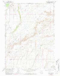 Leavitt Bench Wyoming Historical topographic map, 1:24000 scale, 7.5 X 7.5 Minute, Year 1964