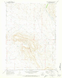Leckie Reservoir Wyoming Historical topographic map, 1:24000 scale, 7.5 X 7.5 Minute, Year 1969