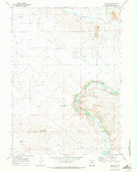 Leckie SW Wyoming Historical topographic map, 1:24000 scale, 7.5 X 7.5 Minute, Year 1969