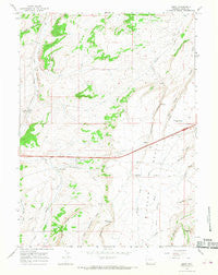 Leroy Wyoming Historical topographic map, 1:24000 scale, 7.5 X 7.5 Minute, Year 1965