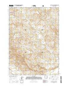 Little Alkali Creek Wyoming Current topographic map, 1:24000 scale, 7.5 X 7.5 Minute, Year 2015