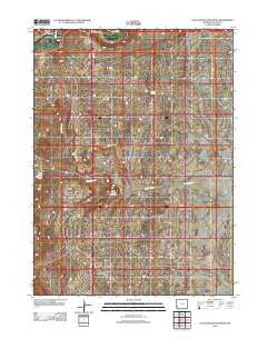 Little Round Mountain Wyoming Historical topographic map, 1:24000 scale, 7.5 X 7.5 Minute, Year 2012