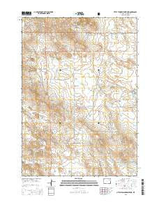 Little Thunder Reservoir Wyoming Current topographic map, 1:24000 scale, 7.5 X 7.5 Minute, Year 2015