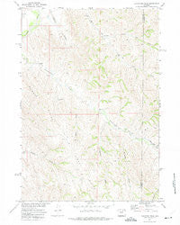 Livingston Draw Wyoming Historical topographic map, 1:24000 scale, 7.5 X 7.5 Minute, Year 1972