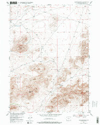Lone Mountain Wyoming Historical topographic map, 1:24000 scale, 7.5 X 7.5 Minute, Year 1951