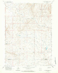 Lost Creek Reservoir Wyoming Historical topographic map, 1:24000 scale, 7.5 X 7.5 Minute, Year 1961