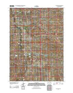 Love Ranch Wyoming Historical topographic map, 1:24000 scale, 7.5 X 7.5 Minute, Year 2012