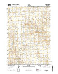 Love Ranch Wyoming Current topographic map, 1:24000 scale, 7.5 X 7.5 Minute, Year 2015