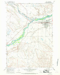 Lovell Wyoming Historical topographic map, 1:24000 scale, 7.5 X 7.5 Minute, Year 1966