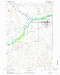 Lovell Wyoming Historical topographic map, 1:24000 scale, 7.5 X 7.5 Minute, Year 1966